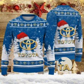 Weihnachtspullover Toyota Blue – Ugly Christmas Sweater