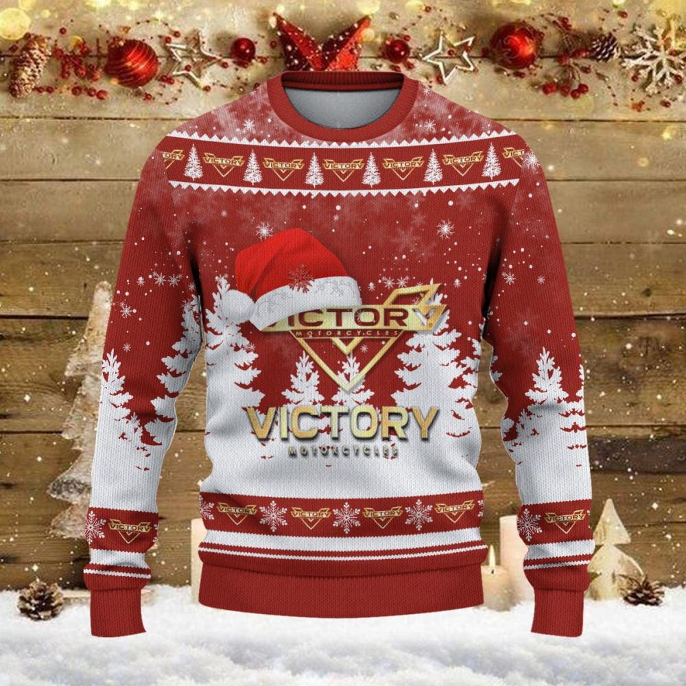 Weihnachtspullover Victory Motorcycles - Ugly Christmas Sweater – Bild 2