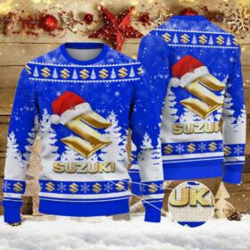 Weihnachtspullover Suzuki Blue – Ugly Christmas Sweater