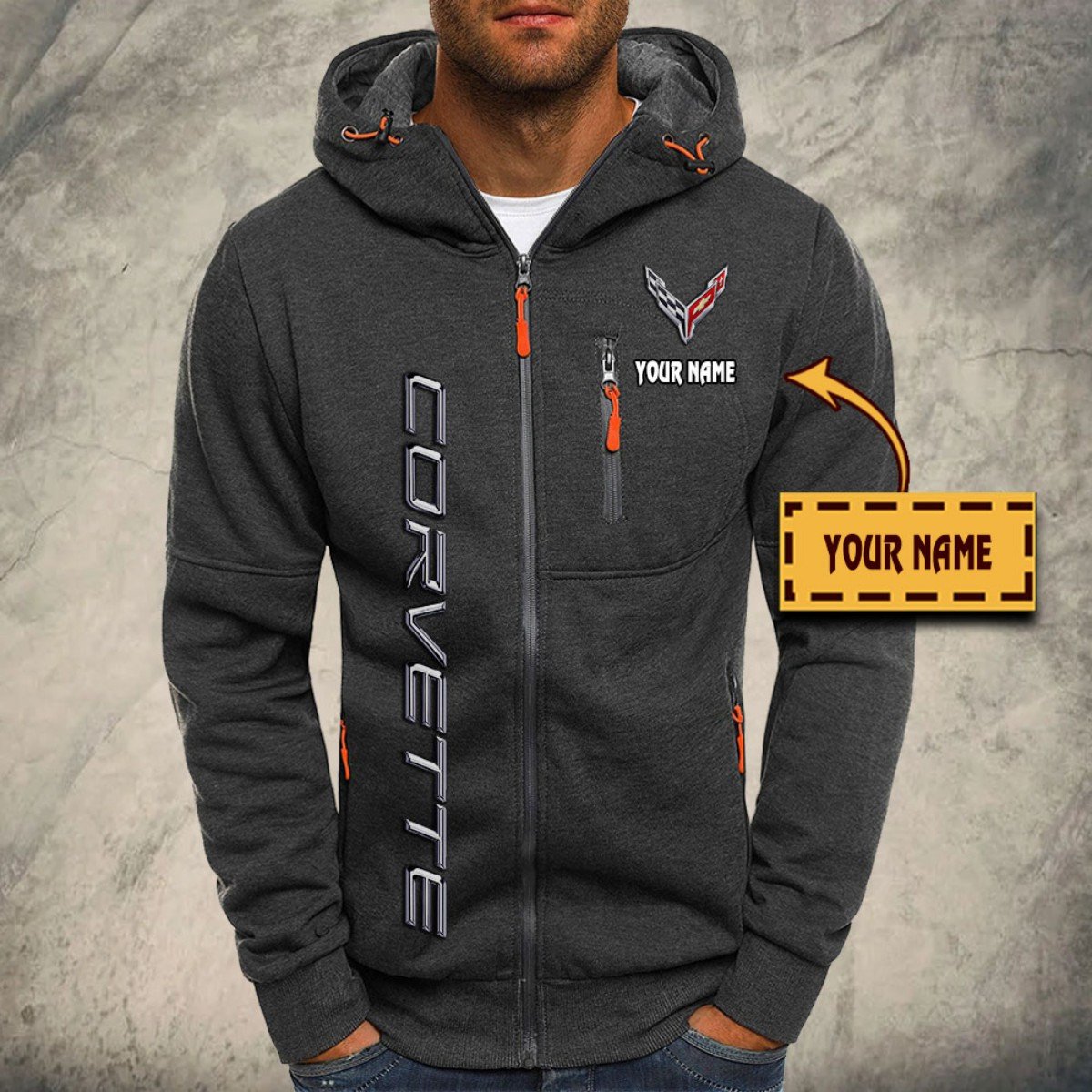 Chevrolet Corvette Kapuzensweatjacke – Bild 4