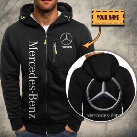 Mercedes-Benz White Kapuzensweatjacke