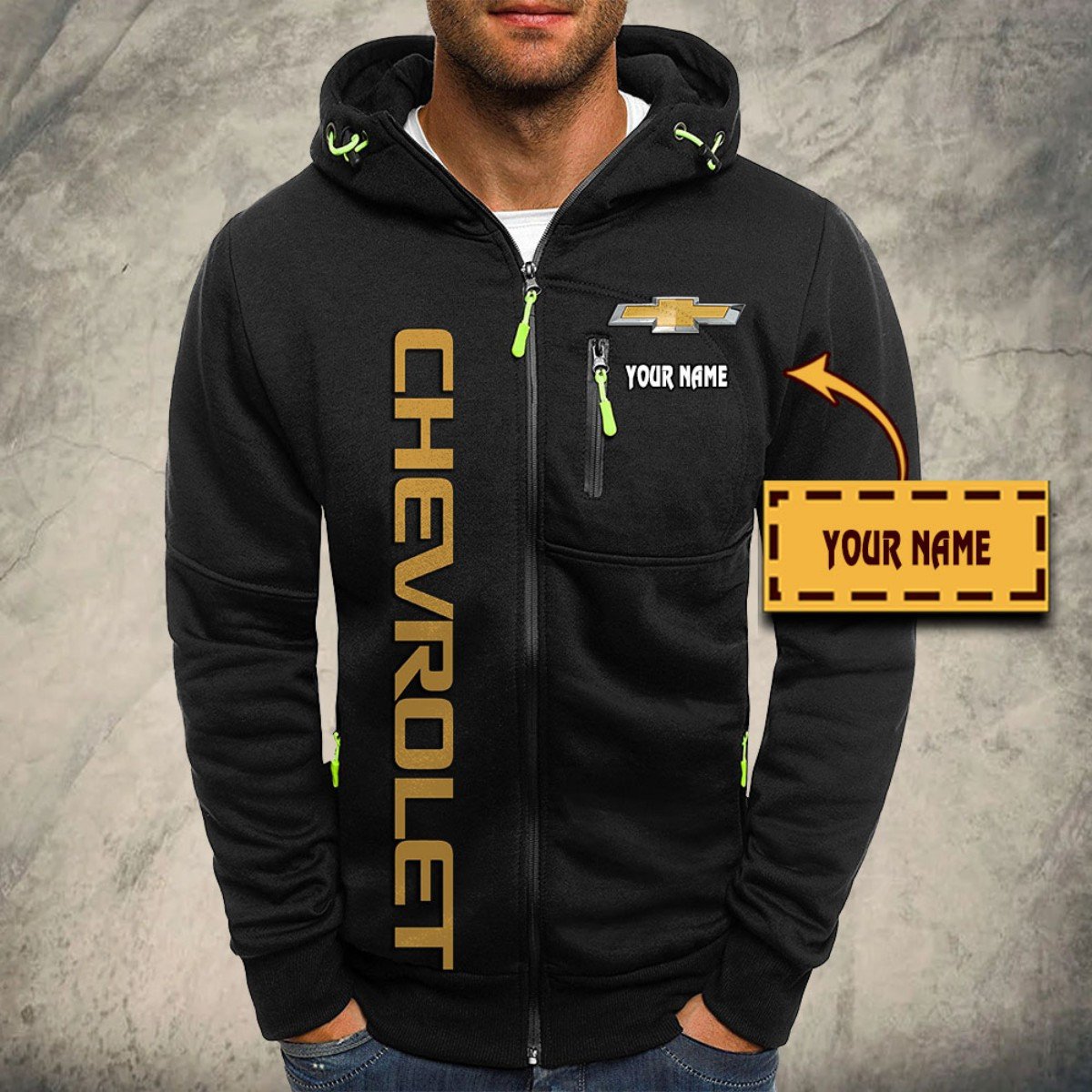 Chevrolet Kapuzensweatjacke – Bild 2