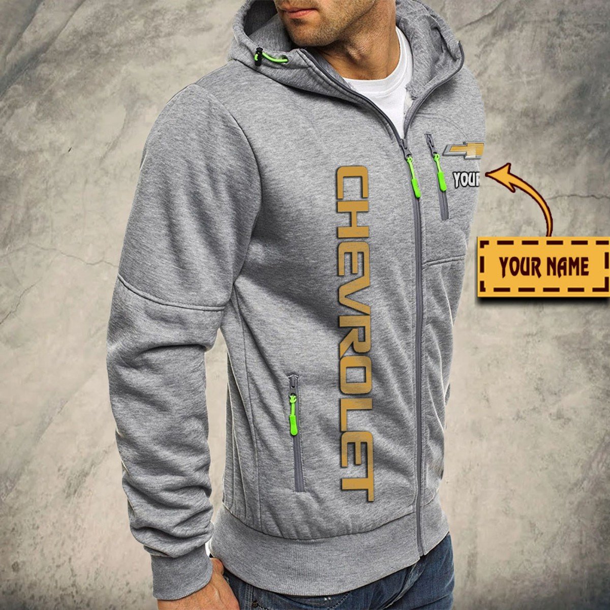 Chevrolet Kapuzensweatjacke – Bild 6