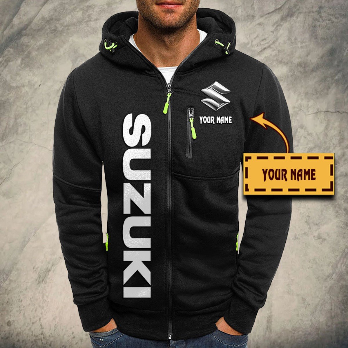 Suzuki Blue Kapuzensweatjacke – Bild 2