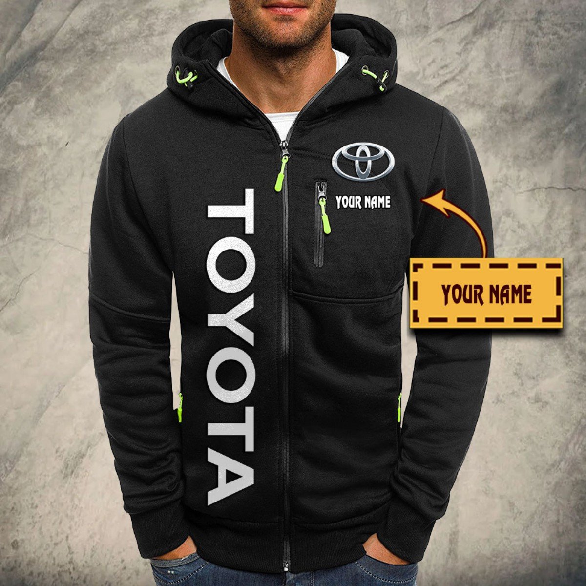 Toyota Blue Kapuzensweatjacke – Bild 2