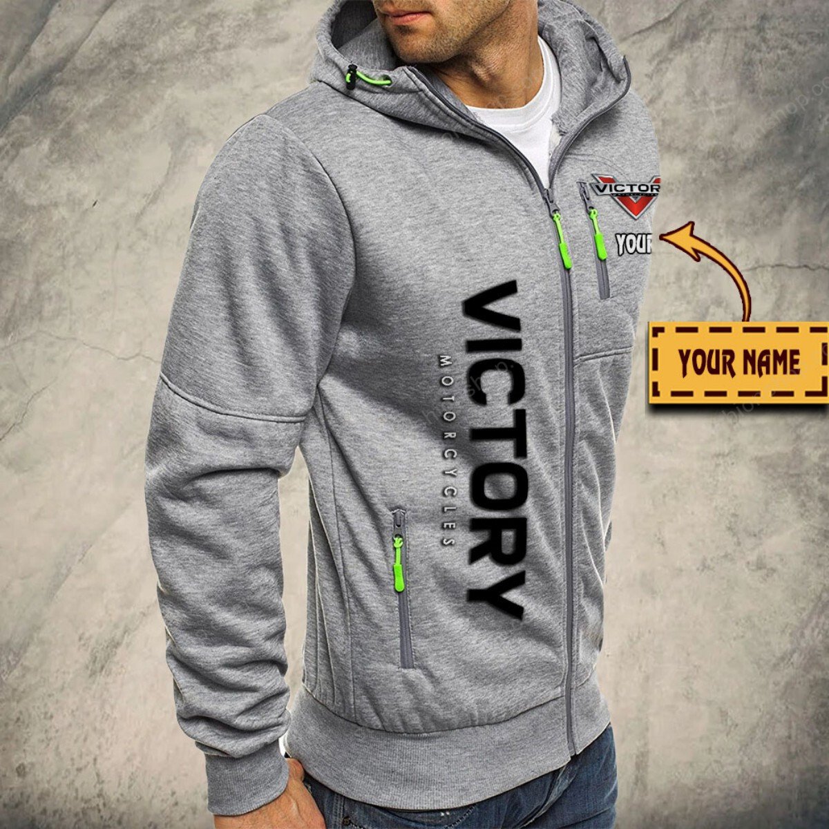 Victory Motorcycles Kapuzensweatjacke – Bild 6