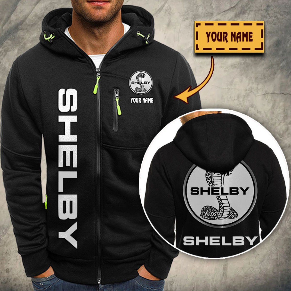 Ford Shelby Kapuzensweatjacke