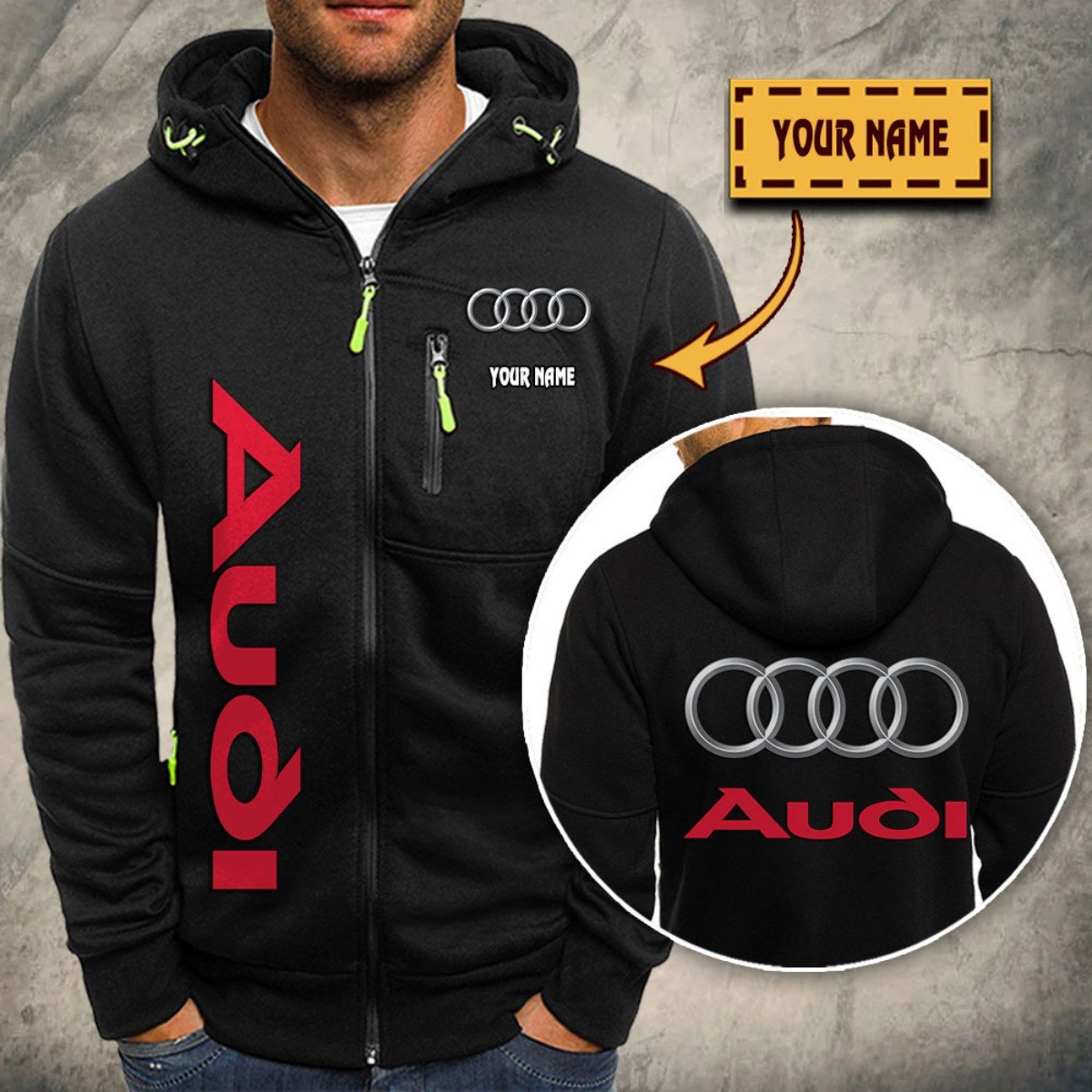 Audi Kapuzensweatjacke