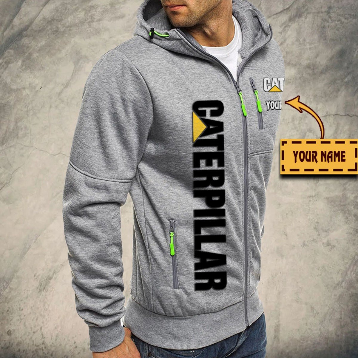 Caterpillar Inc Kapuzensweatjacke – Bild 6
