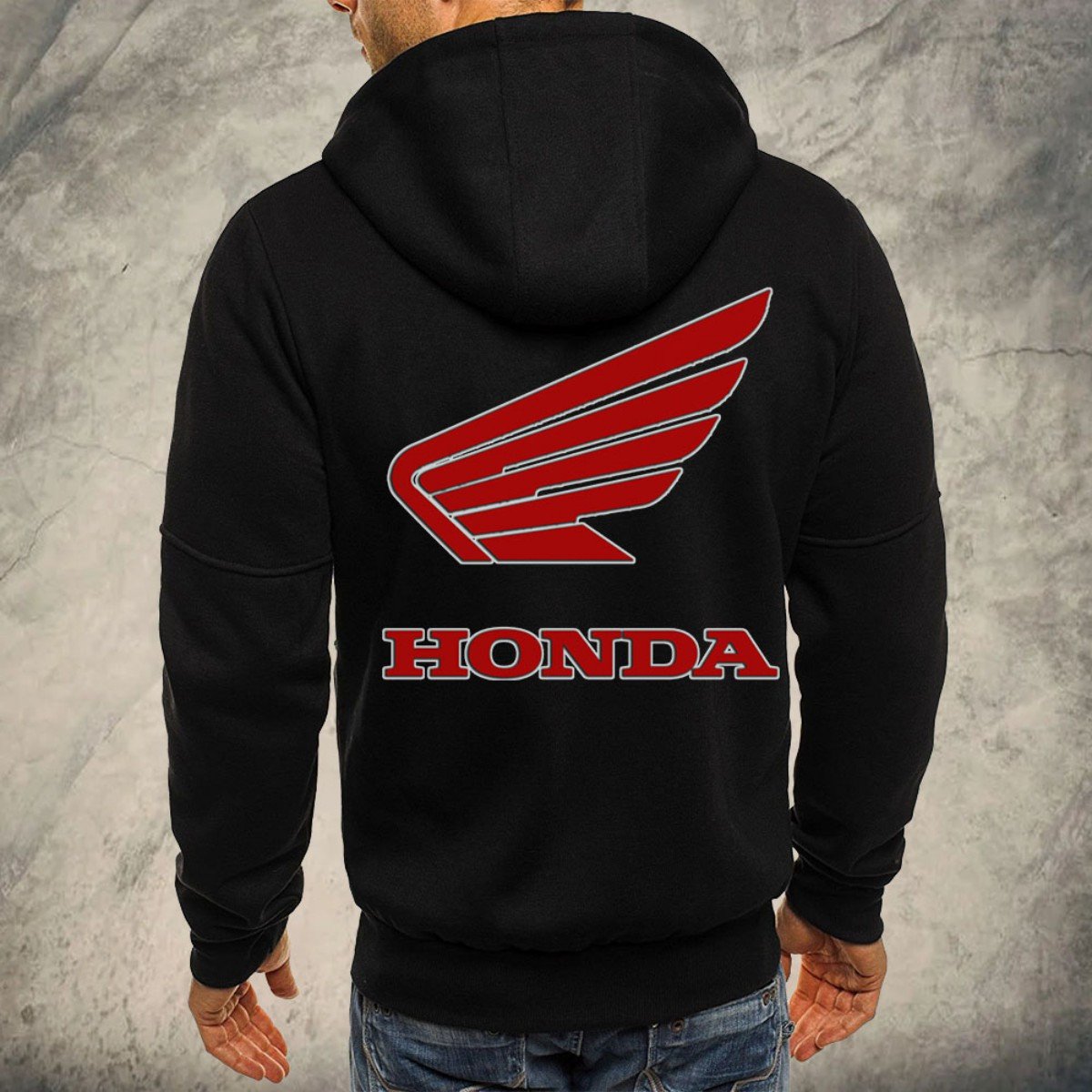 Honda Motorcycle Kapuzensweatjacke – Bild 3
