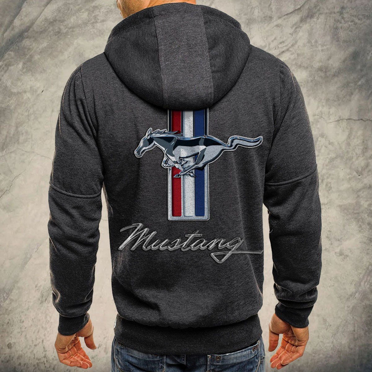 Ford Mustang Kapuzensweatjacke – Bild 5