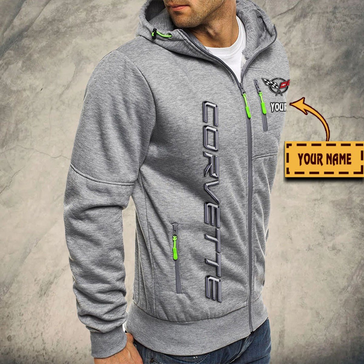 Corvette C5 Kapuzensweatjacke – Bild 6