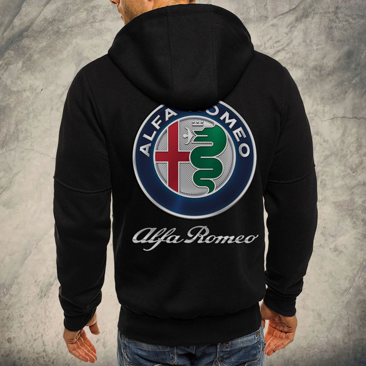 Alfa Romeo Red Kapuzensweatjacke – Bild 3