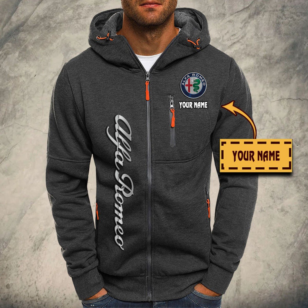 Alfa Romeo Red Kapuzensweatjacke – Bild 4