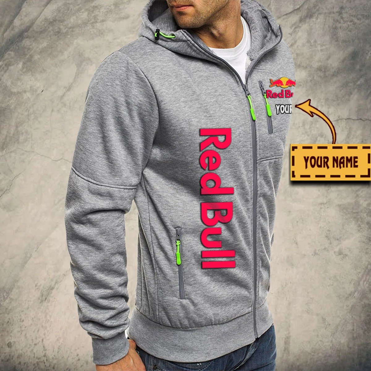 Red Bull Kapuzensweatjacke – Bild 6