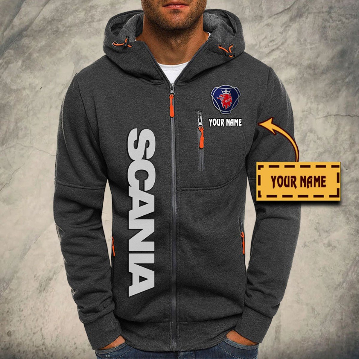 Scania Kapuzensweatjacke – Bild 4