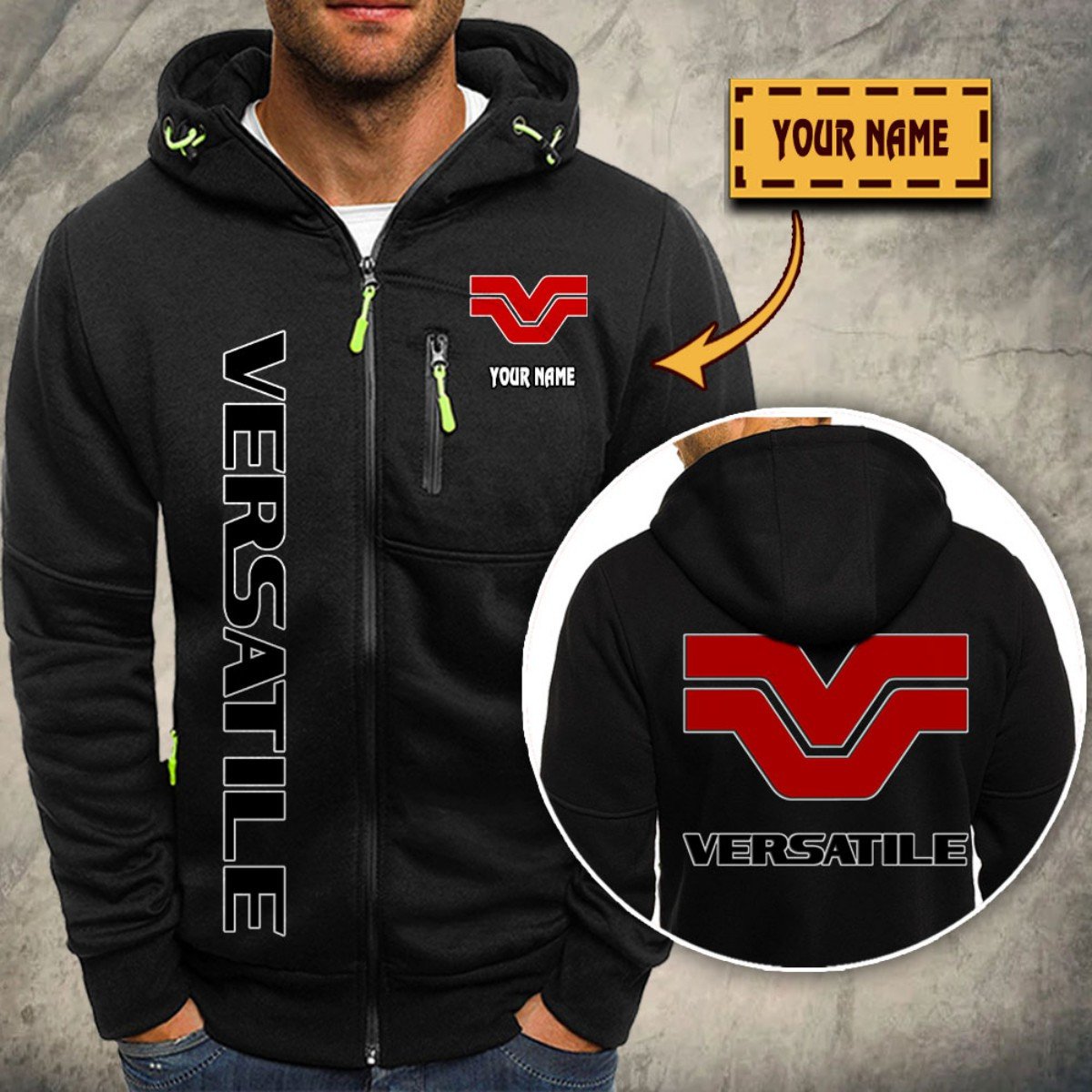 Versatile Kapuzensweatjacke