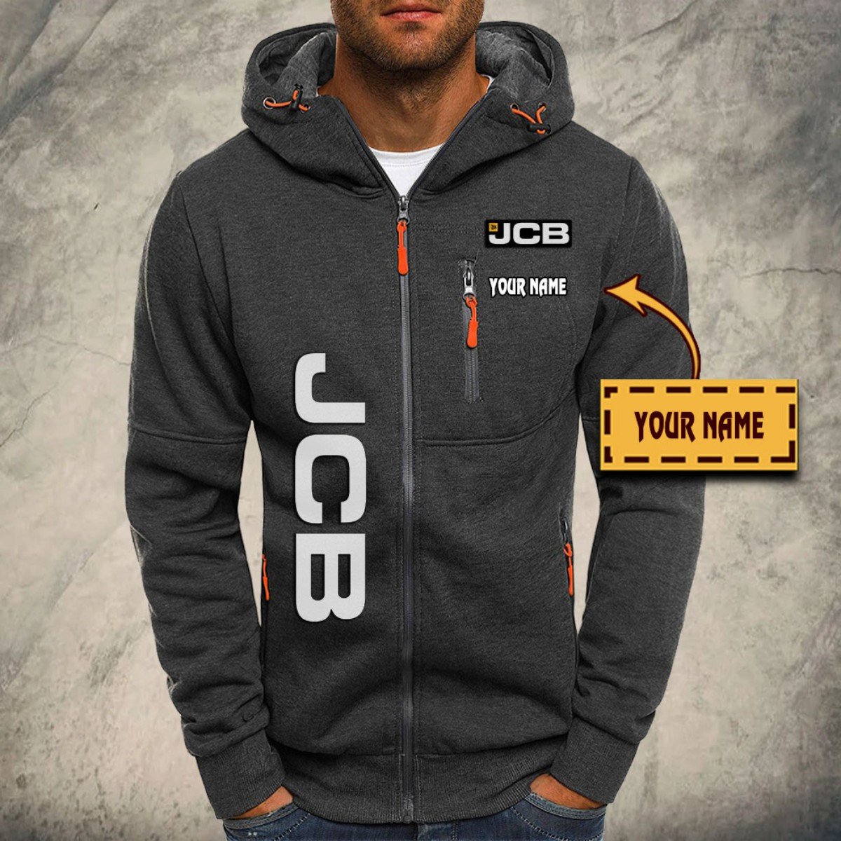JCB Agricultural Tractors Kapuzensweatjacke – Bild 4