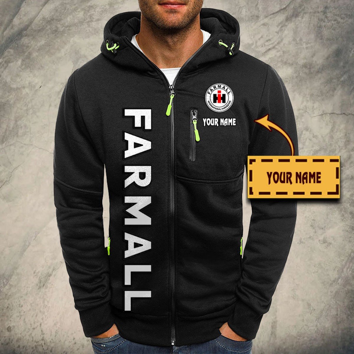 Farmall Kapuzensweatjacke – Bild 2