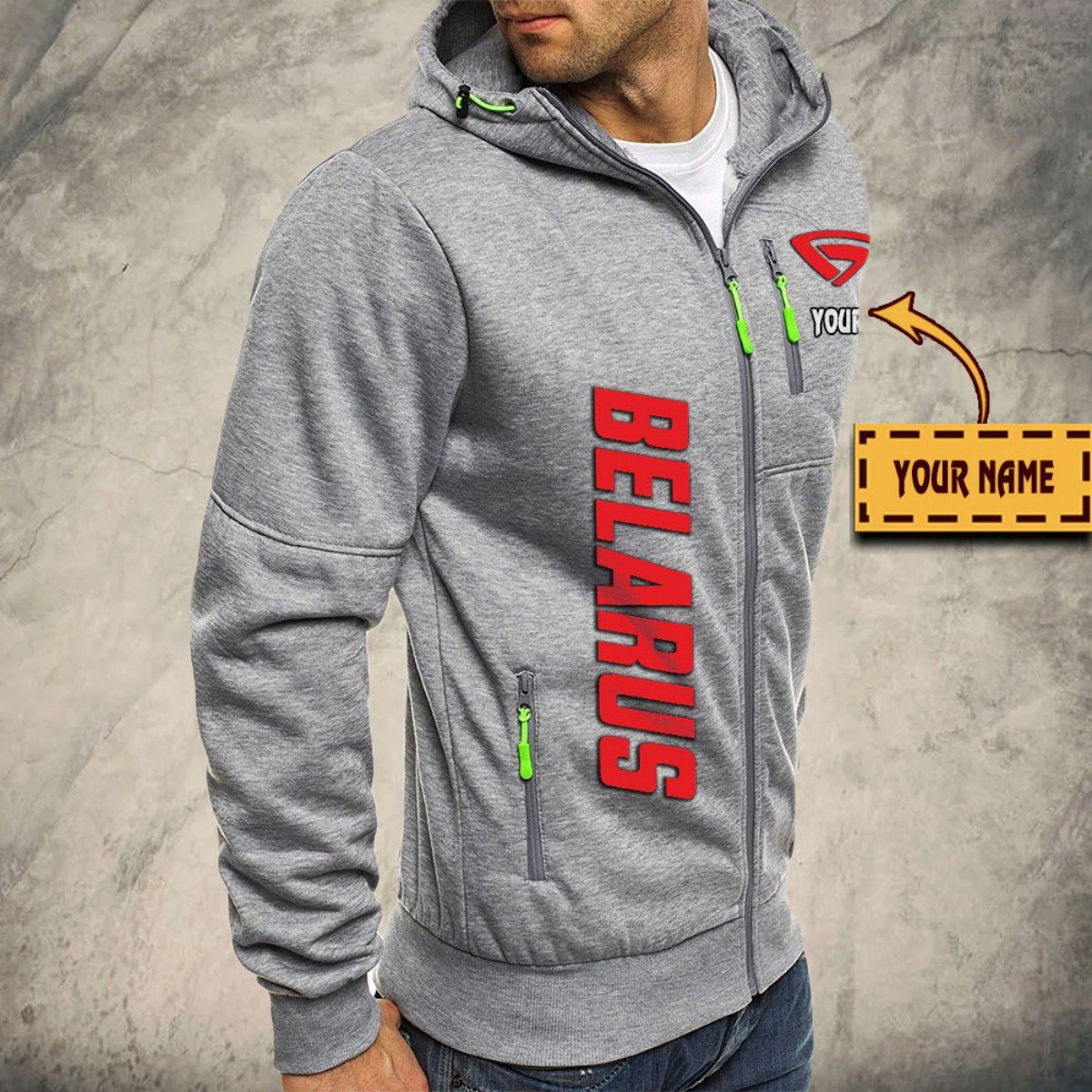 Belarus Kapuzensweatjacke – Bild 6