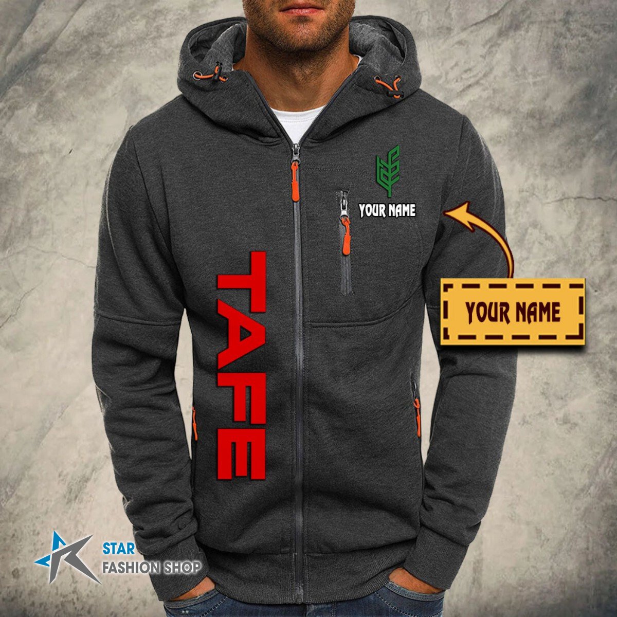 Tafe Kapuzensweatjacke – Bild 4
