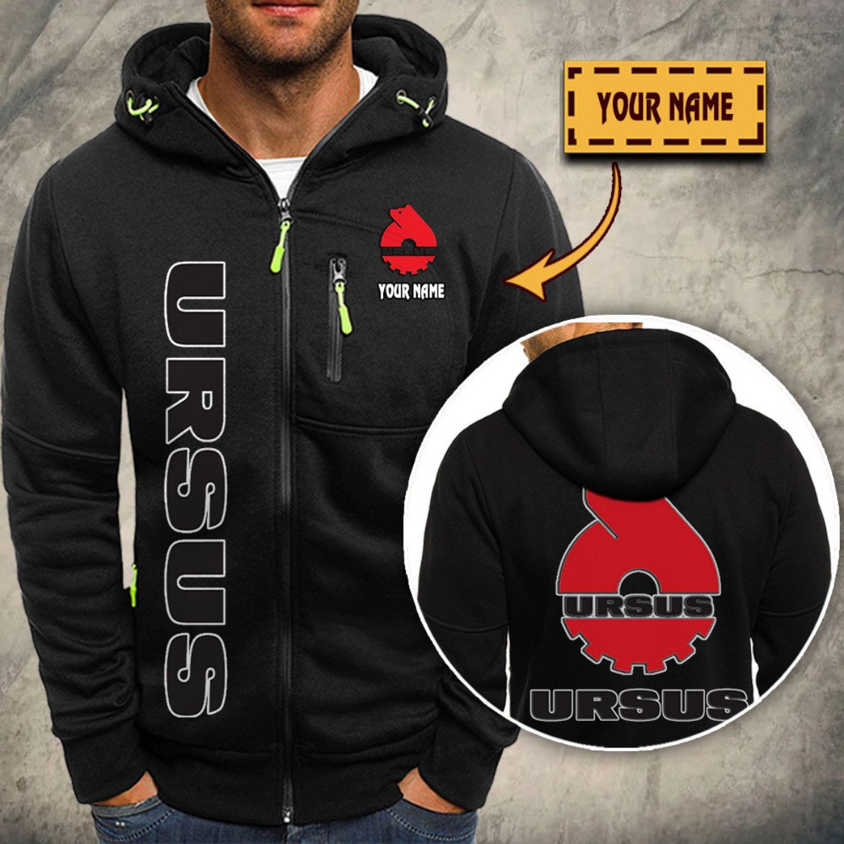 Ursus Kapuzensweatjacke