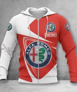 Alfa Romeo Red Zip Hoodie