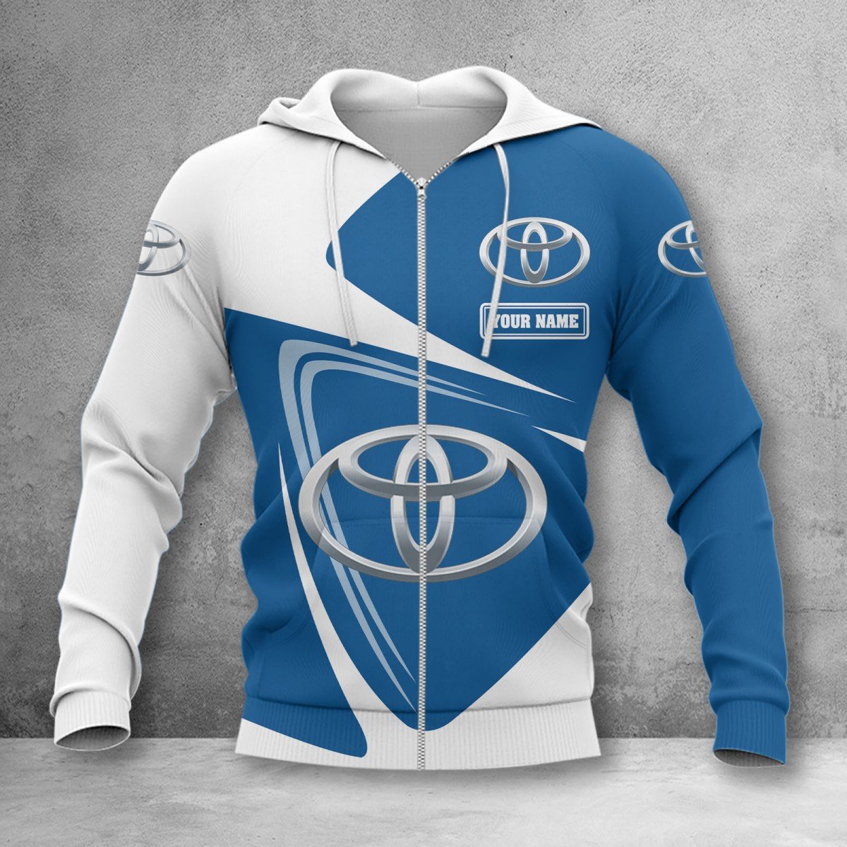 Toyota Blue Zip Hoodie
