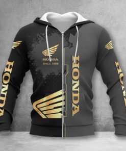 Honda Motorcycle Zip Hoodie
