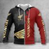 Honda Motorcycle Zip Hoodie