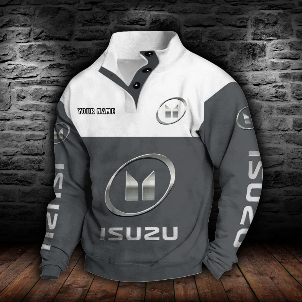 Isuzu Stehkragen-Sweatshirt