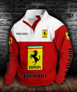 Ferrari Stehkragen-Sweatshirt