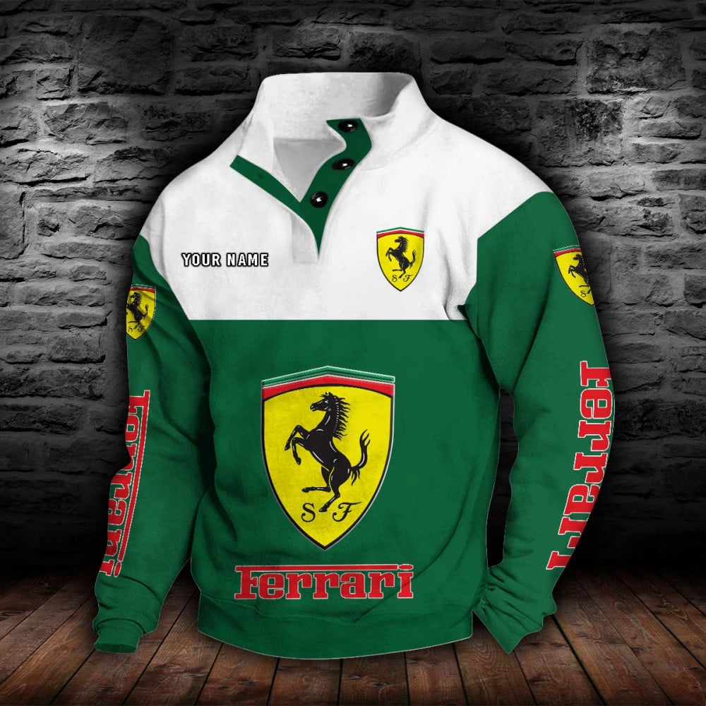 Ferrari Stehkragen-Sweatshirt – Bild 3