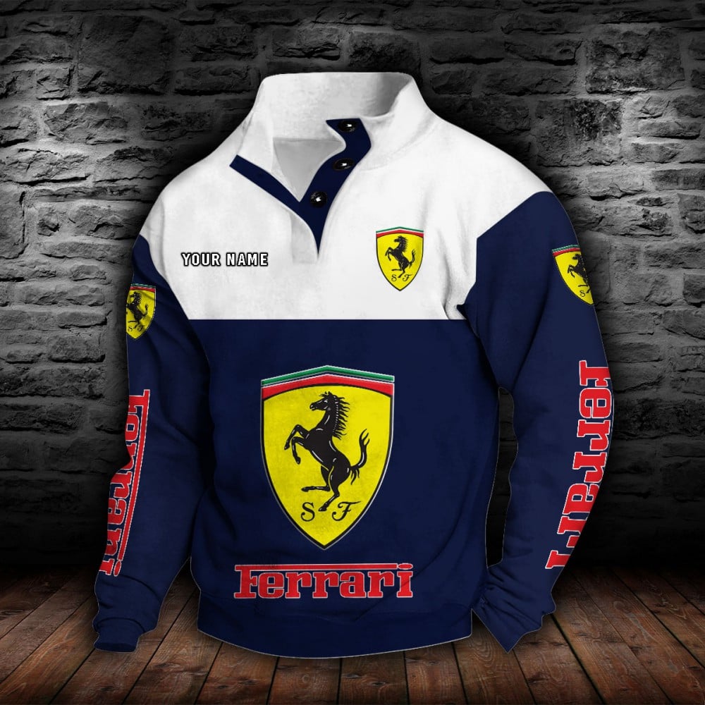 Ferrari Stehkragen-Sweatshirt – Bild 6