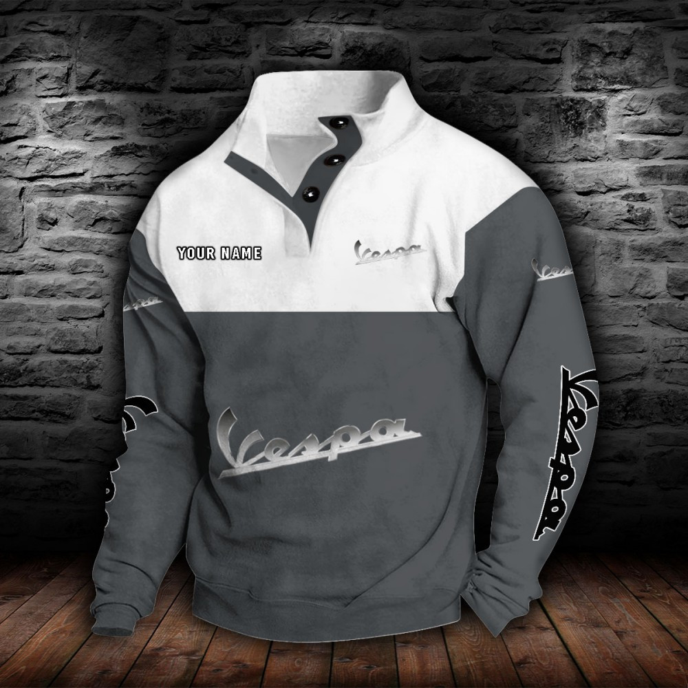 Vespa Stehkragen-Sweatshirt