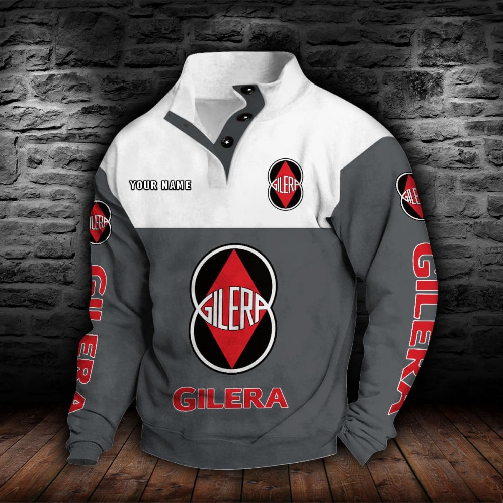 Gilera Motorcycles Stehkragen-Sweatshirt – Bild 5