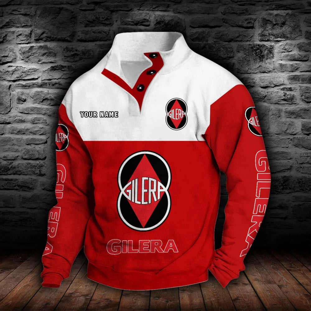 Gilera Motorcycles Stehkragen-Sweatshirt