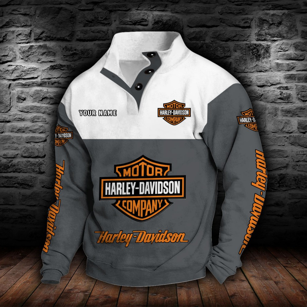 Harley-Davidson Stehkragen-Sweatshirt – Bild 5