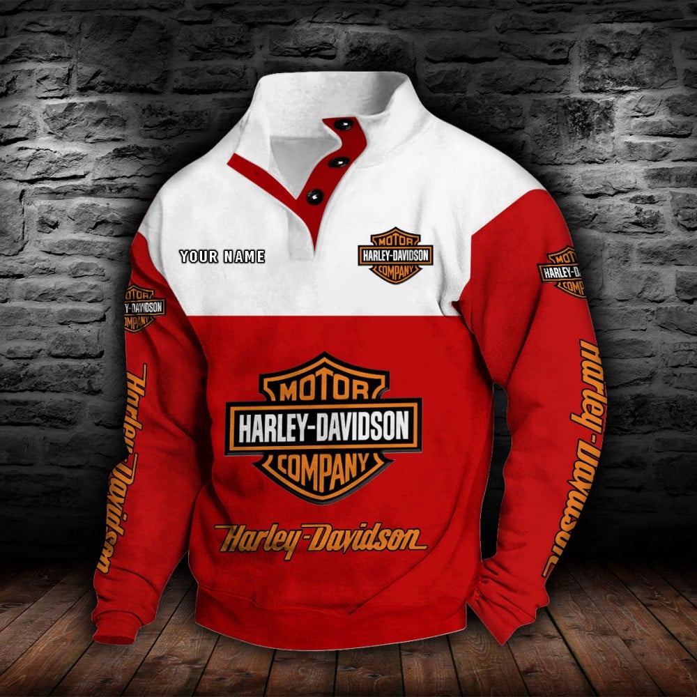 Harley-Davidson Stehkragen-Sweatshirt – Bild 8