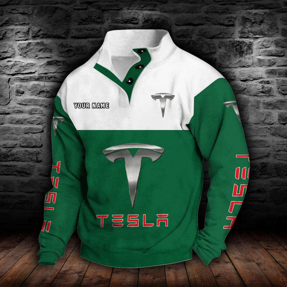 Tesla Stehkragen-Sweatshirt – Bild 3