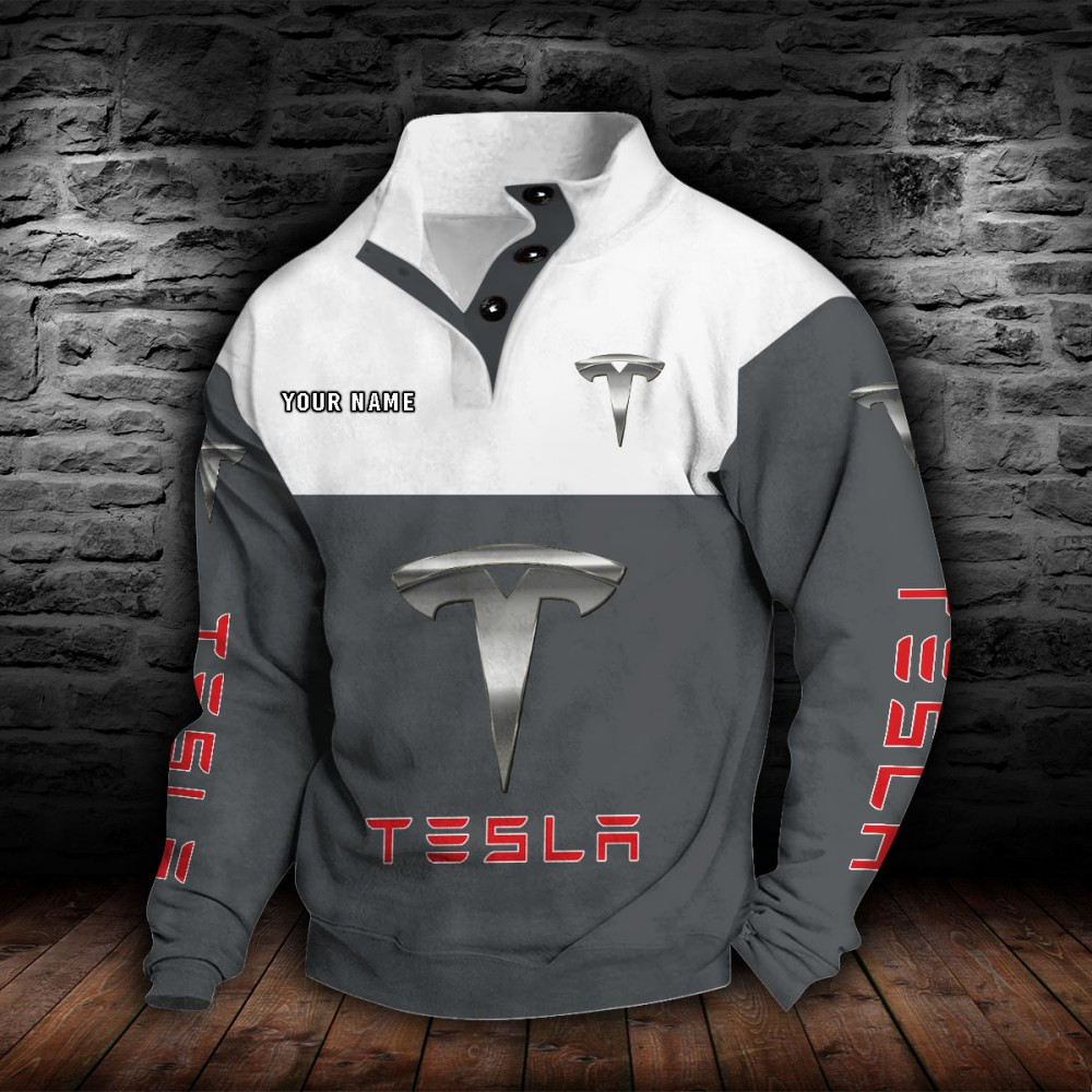 Tesla Stehkragen-Sweatshirt – Bild 4