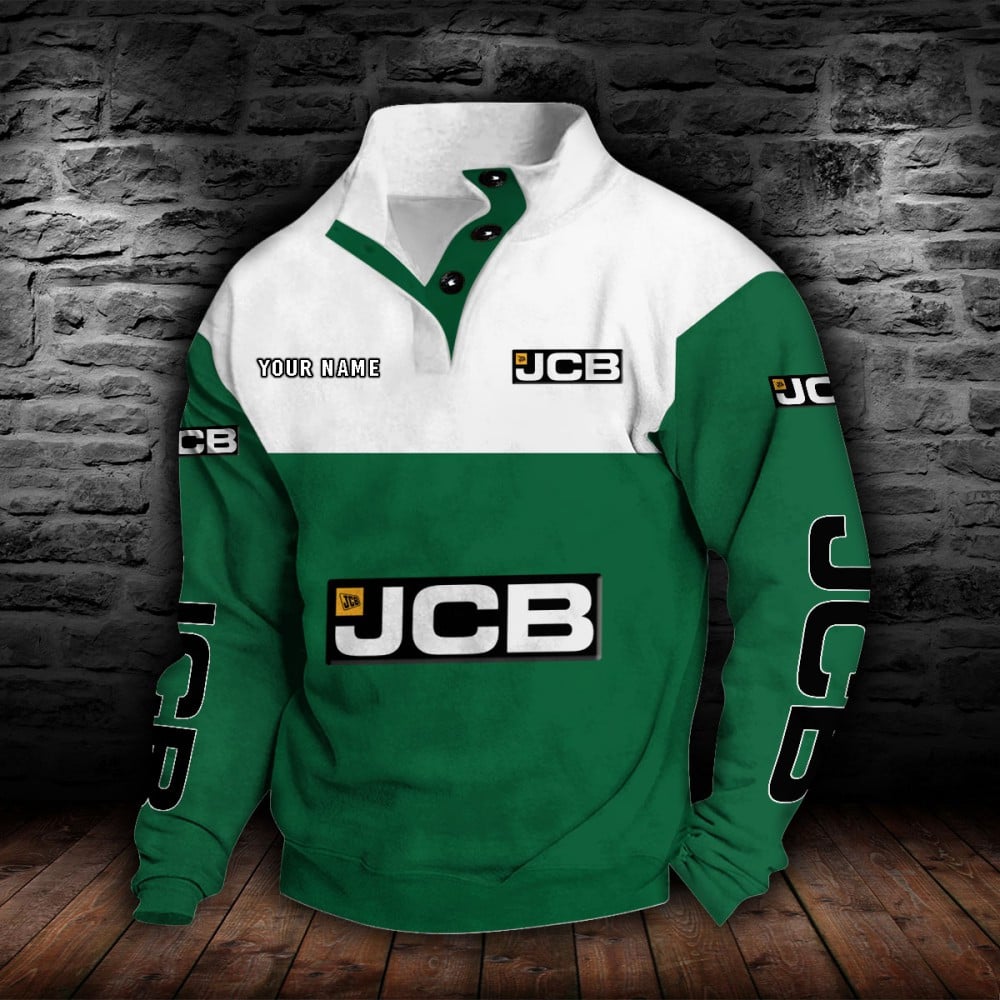 JCB Agricultural Tractors Stehkragen-Sweatshirt – Bild 4