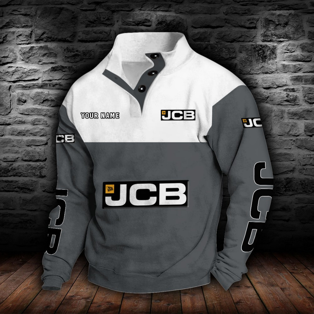 JCB Agricultural Tractors Stehkragen-Sweatshirt – Bild 5
