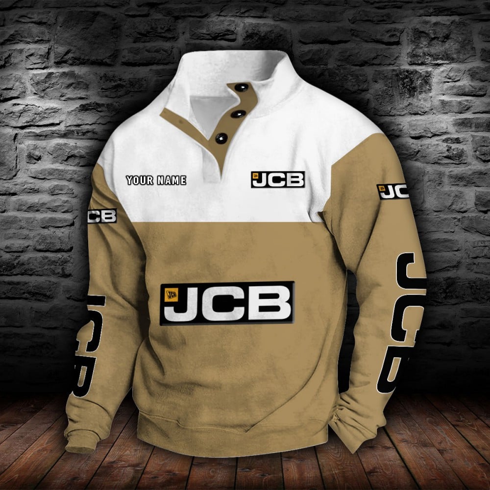 JCB Agricultural Tractors Stehkragen-Sweatshirt – Bild 6