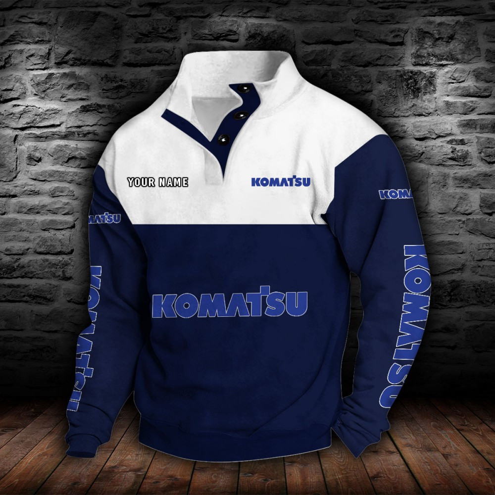 Komatsu Stehkragen-Sweatshirt