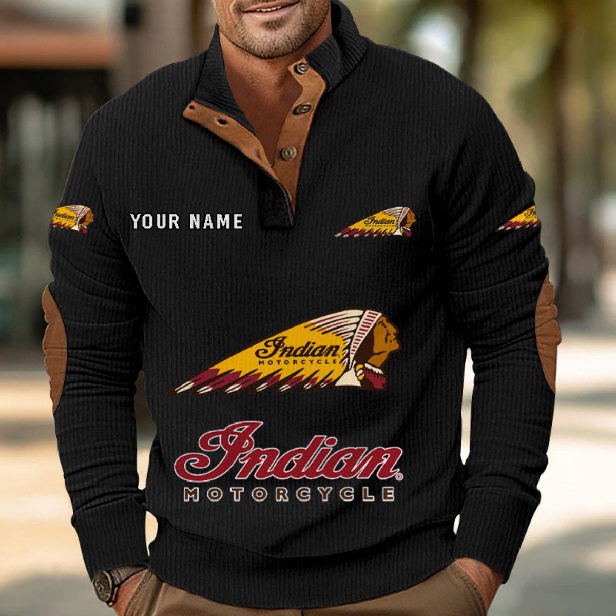 Indian Motorcycle Strickpullover – Bild 3
