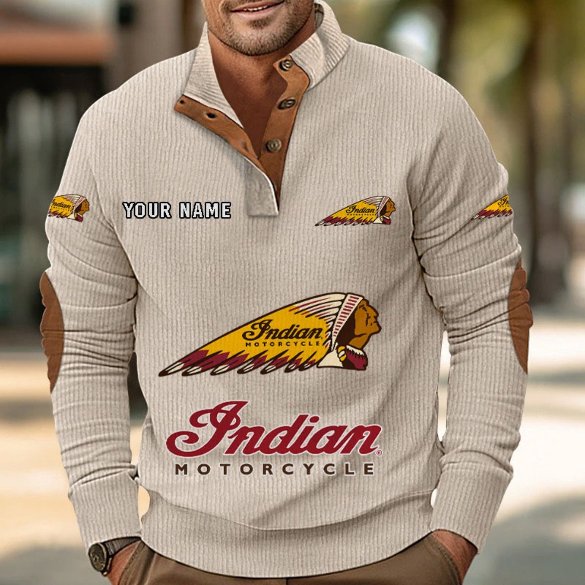 Indian Motorcycle Strickpullover – Bild 5