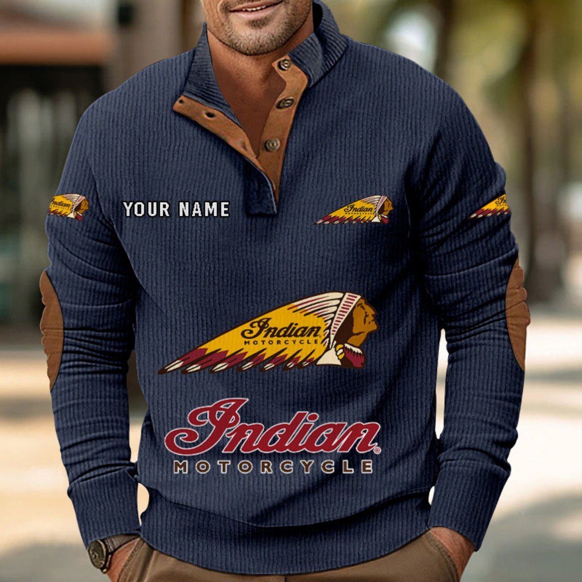 Indian Motorcycle Strickpullover – Bild 2