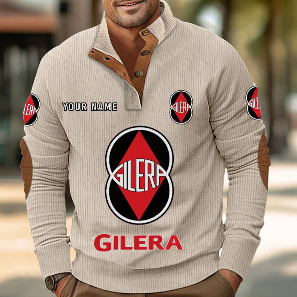 Gilera Motorcycles Strickpullover – Bild 5