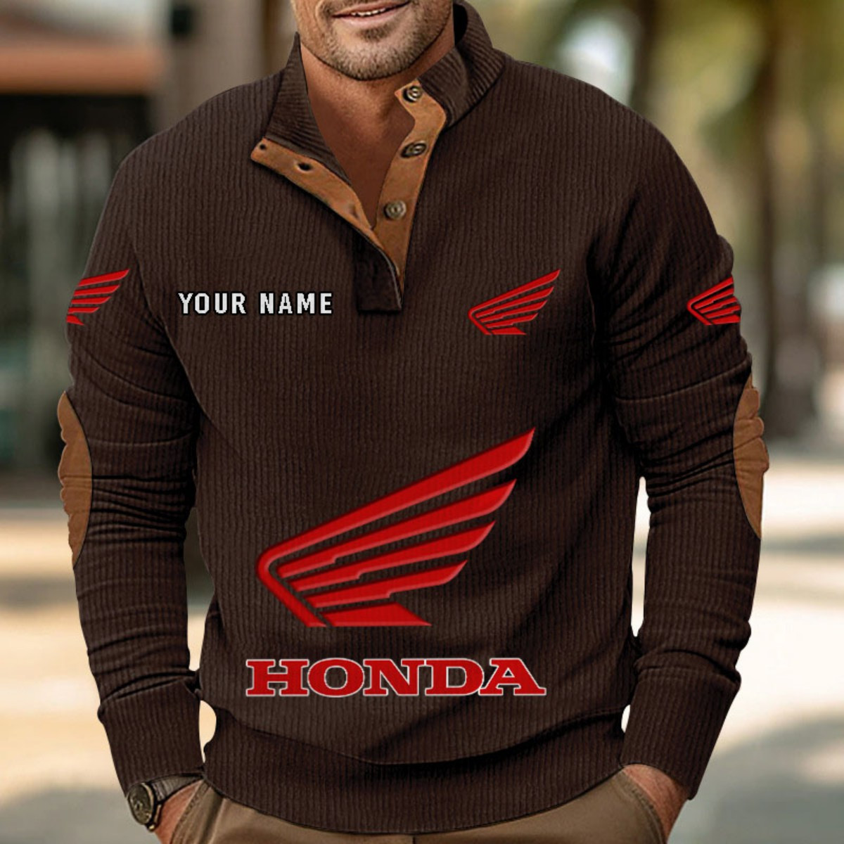 Honda Motorcycle Strickpullover – Bild 4